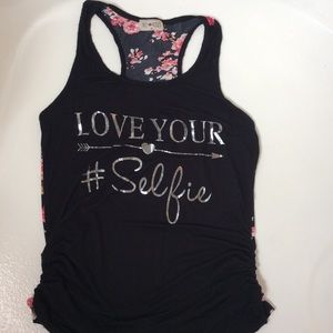 Love Your Selfie Racerback Tank Top